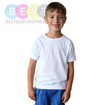 T-Shirt, für Kinder, Basic, Kurzärmlig, Grau, für den Sublimationsdruck