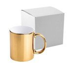 Tasse 330ml, Gold, mit einzelner Box für die Sublimation