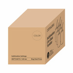 6er-Set, Gläser mit Deckel aus Bambus und Trinkhalm, 400 ml, für den Sublimationsdruck.