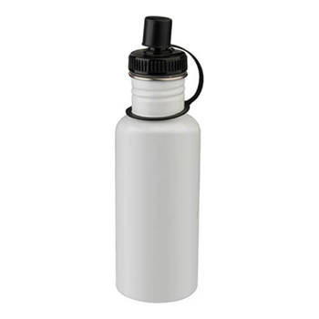 Trinkflasche, Weiß, 600 ml, für den Sublimationsdruck