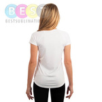 Damen T-Shirt, Solar, Kurzärmlig, Weiß, für den Sublimationsdruck
