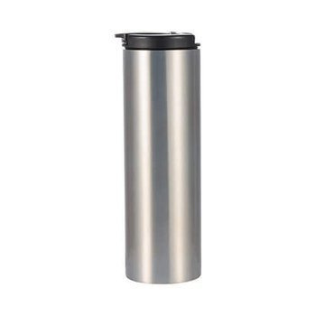 Thermosflasche, Silber, Edelstahl, 500 ml, mit Verschluss, für den Sublimationsdruck