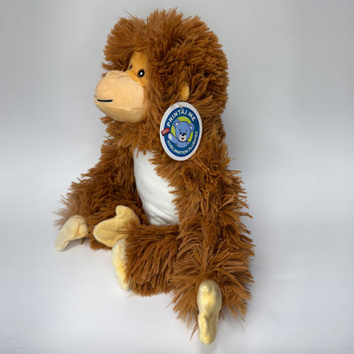 Plüschtier, Affe, 25 cm, Braun, für den Sublimationsdruck