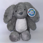 Plüschtier, Hase, 25 cm, Grau, für den Sublimationsdruck