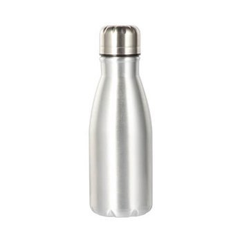 Fahrradflasche, Silber, 450 ml, für den Sublimationsdruck