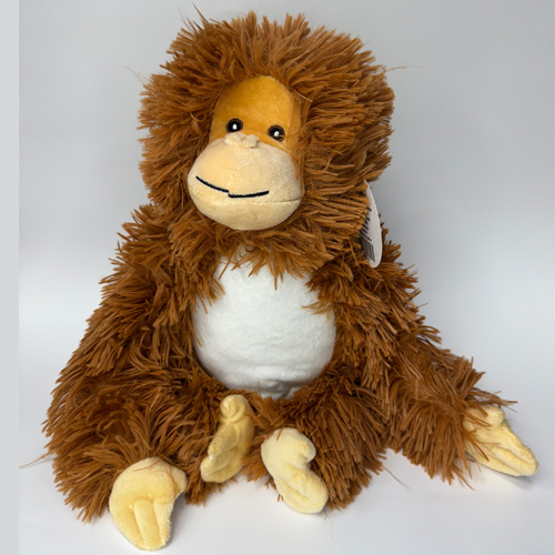 Plüschtier, Affe, 25 cm, Braun, für den Sublimationsdruck