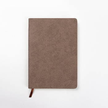 Notizbuch, DIN A5, Kunstleder-Umschlag, Grau, für den Sublimationsdruck