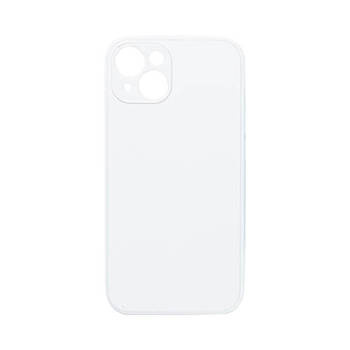 Cover für das iPhone 14, Gummi, Weiß, für den Sublimationsdruck