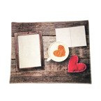 Tischdecke, Leinen, Love, für den Sublimationsdruck