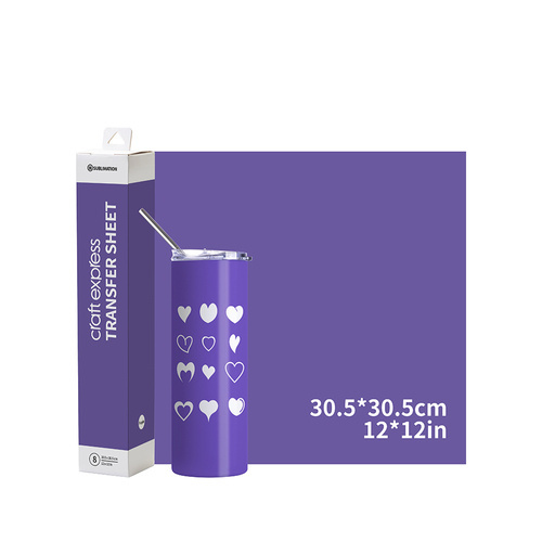 Transferfolien-Set, Violett, Craft Express, 8 Blatt, 30,5 x 30,5 cm