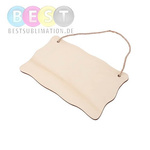 Rahmen, Türschild, 25 x 15 cm, Sperrholz, für den Sublimationsdruck