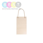 Rahmen, Türschild, 14,5 x 26 cm, Sperrholz, für den Sublimationsdruck