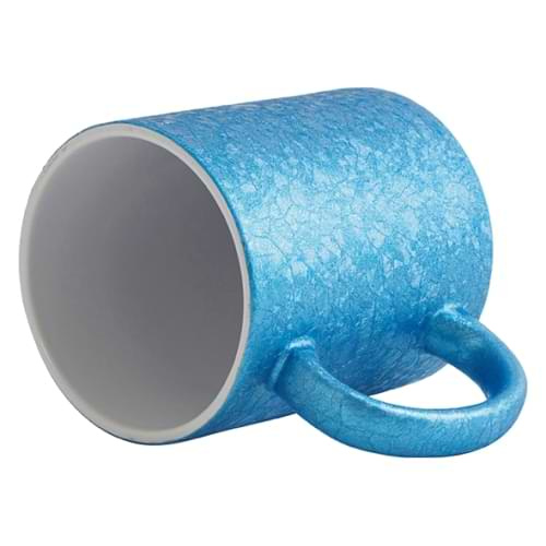 Becher 325 ml mit rissigem Oberflächeneffekt für Sublimation - Blau