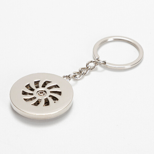 Schlüsselanhänger, Metall, Blume, für den Sublimationsdruck