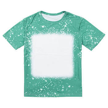 T-Shirt, Cotton-Like Bleached Starry Green, für den Sublimationsdruck