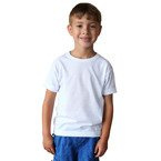 T-Shirt, für Kinder, Basic, Kurzärmlig, Grau, für den Sublimationsdruck
