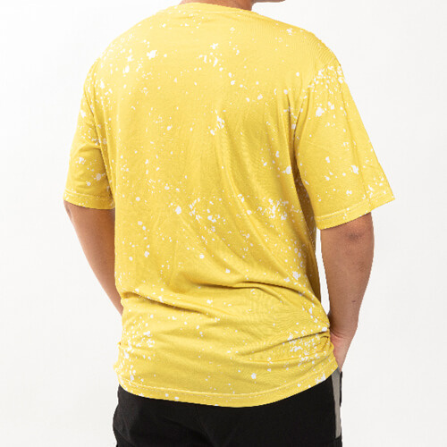 T-Shirt, Cotton-Like Bleached Starry Yellow, für den Sublimationsdruck