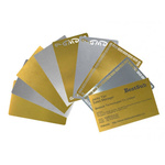 Visitenkarten, Metall, mit dekorativen Streifen, 10 St., für den Sublimationsdruck