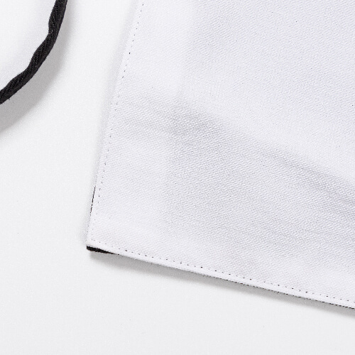 Schürze, mit drei Taschen, Schwarz, für den Sublimationsdruck