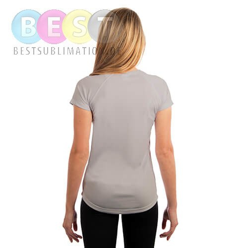 Damen T-Shirt, Solar, Kurzärmlig, Pearl Grey, für den Sublimationsdruck