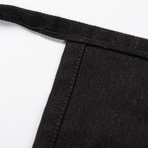 Schürze, mit drei Taschen, Schwarz, für den Sublimationsdruck