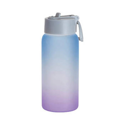 Trinkflasche, Glas, 750 ml, satiniert, blau-violett für den Sublimationsdruck
