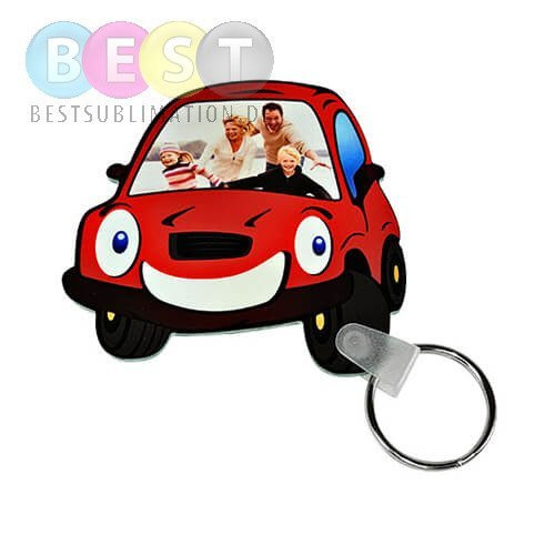 Schlüsselanhänger, Kunststoff, Auto, für den Sublimationsdruck
