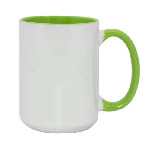 Tasse 450ml MAX, FUNNY,  Hellgrün, für die Sublimation
