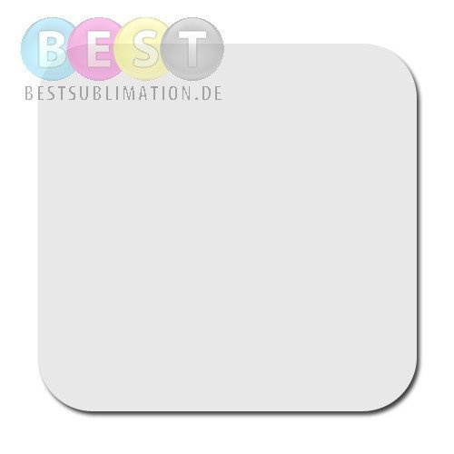 Tassenuntersetzer, Viereck, Schaumgummi, 3 mm, für die Sublimation