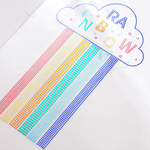 Blatt mit Zirkonia, Regenbogen, Mittel, für den Thermotransfer