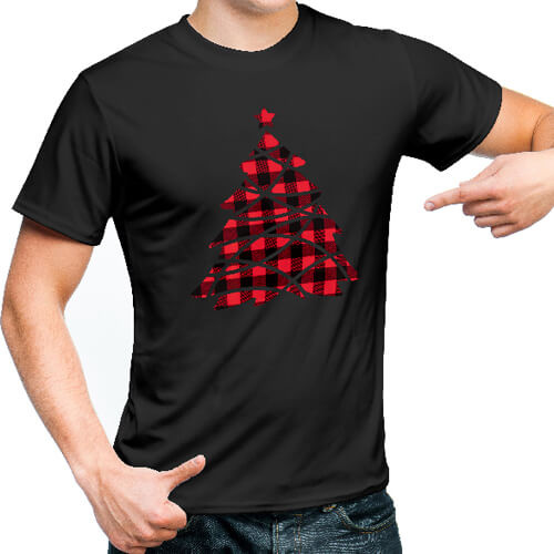 Flex-Folie, Schwarz-Rot-kariert