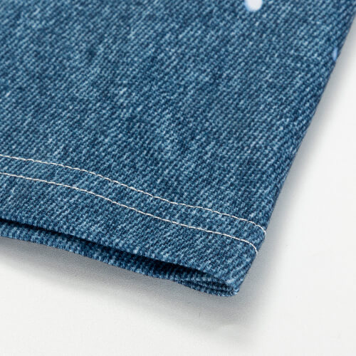 T-Shirt, Cotton-like, Bleached Old Denim, für den Sublimationsdruck