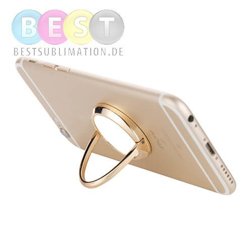 Smartphone-Fingerhalter, Drehbar, Gold , für den Sublimationsdruck
