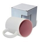 Tasse 450 ml, A+, rosa Innenseite, mit Box KAR5, für die Sublimation