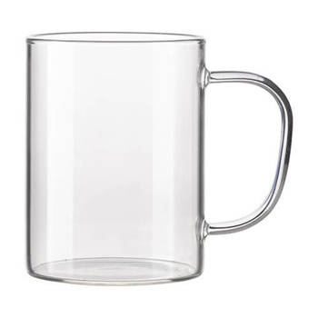 Tasse 450 ml, Glas, mit Griff, für die Sublimation