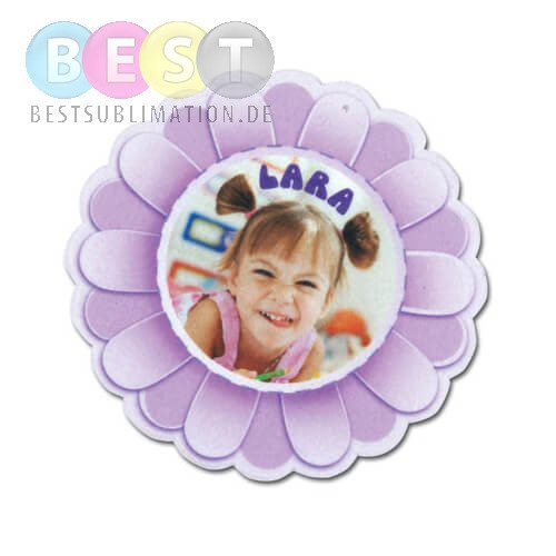 Anhänger, Filz, Blume, für den Sublimationsdruck