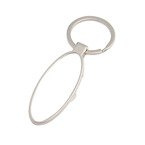 Schlüsselanhänger, Flaschenöffner, Metall, Oval, für den Sublimationsdruck