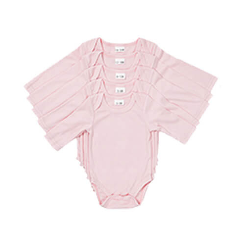 Strampelanzug, mit langen Ärmeln, Rosa, für den Sublimationsdruck