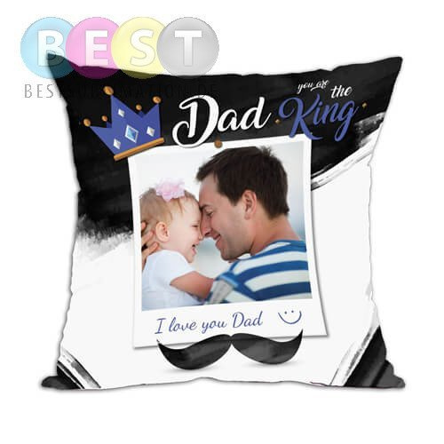 Zweifarbiger Kissenbezug, Mikrofaser, 38 x 38 cm, Schnurrbart, für den Sublimationsdruck