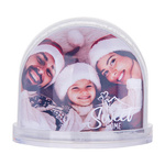 Schneekugel, Oval, Weißer, vereinzelter Schnee