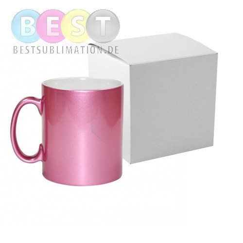 Tasse 300ml, Soft Color, Rosa, mit einzelner Box, für die Sublimation