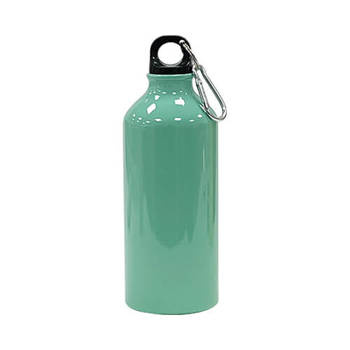 Fahrradflasche, Aluminium, Grün, 600 ml, für den Sublimationsdruck