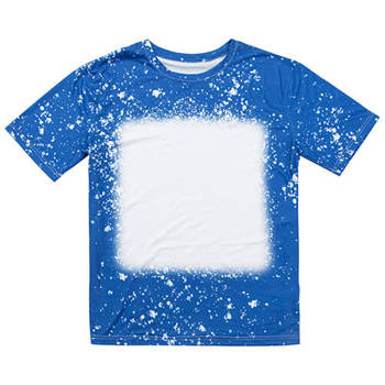 T-Shirt, Cotton-Like Bleached Starry Blue, für den Sublimationsdruck
