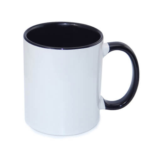 Tasse 330ml FUNNY,  A+, Schwarz, für die Sublimation