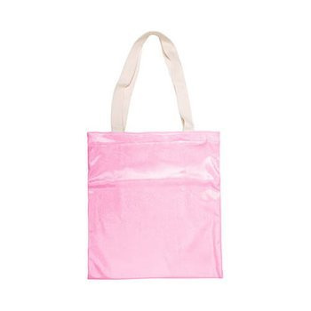 Tasche, 34 x 37 cm, Brokat, Rosa, für den Sublimationsdruck