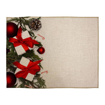Tischdecke, Leinen, X-MAS - 4, für den Sublimationsdruck