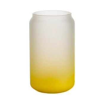 Glas 400 ml, satiniert, Gelb, für die Sublimation