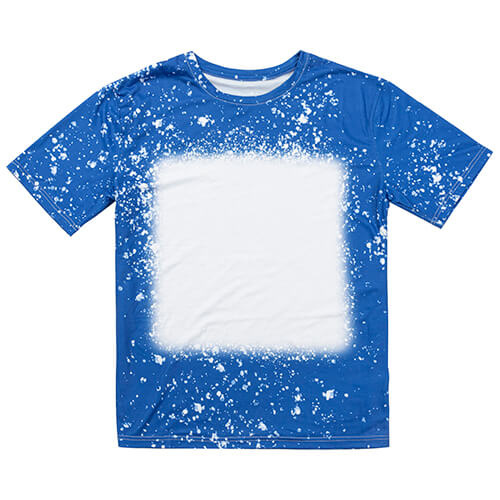 T-Shirt, Cotton-Like Bleached Starry Blue, für den Sublimationsdruck