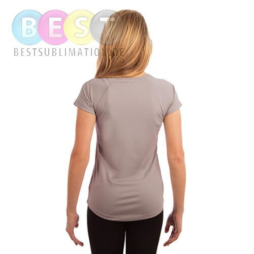 Damen T-Shirt, Solar, Kurzärmlig, Athletic Grey, für den Sublimationsdruck