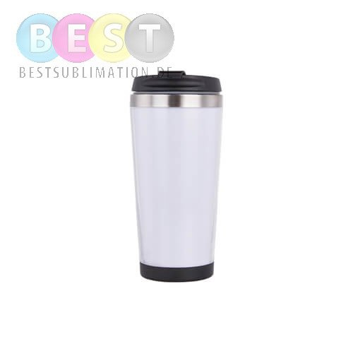 Tumbler, 450 ml, Edelstahl, mit Foto-Einlage, für den Sublimationsdruck